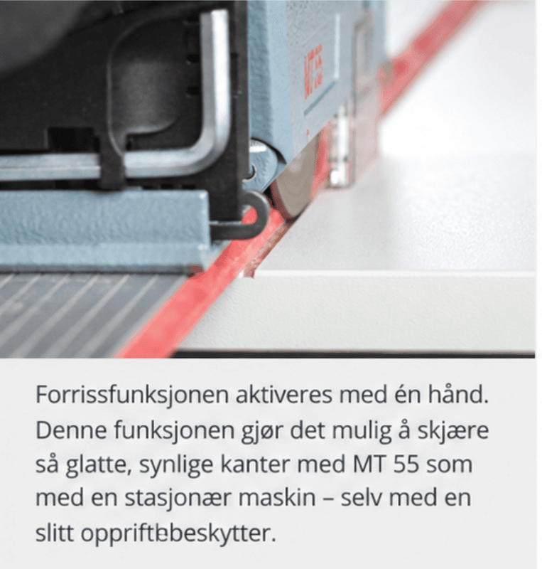 MAFELL MT 55-18 Batteridrevet dyksag – 18 V – 2 batterier – MAX3-kasse
