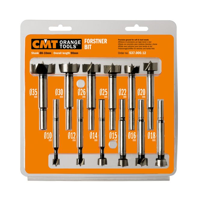 Hovedbilde CMT Forstnerborsett 10–35 mm – 12 deler