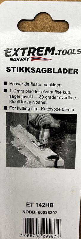 1pk. Extrem.Tools Stikksagblad 112mm for rette kutt