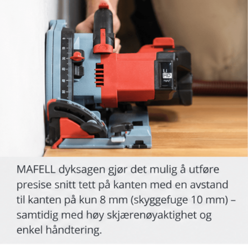 MAFELL MT 55-18 Batteridrevet dyksag – 18 V – 2 batterier – MAX3-kasse